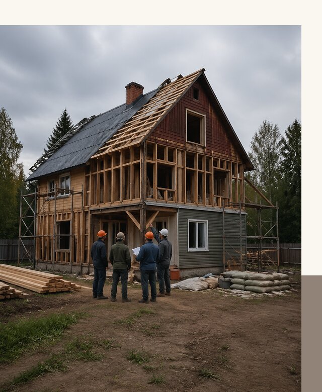 Реконструкция дачного дома в Находке под ключ с проектом